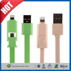 Samsung/cable del teléfono celular de Iphone USB, cable de carga de 2 datos micro de la sincronización In1