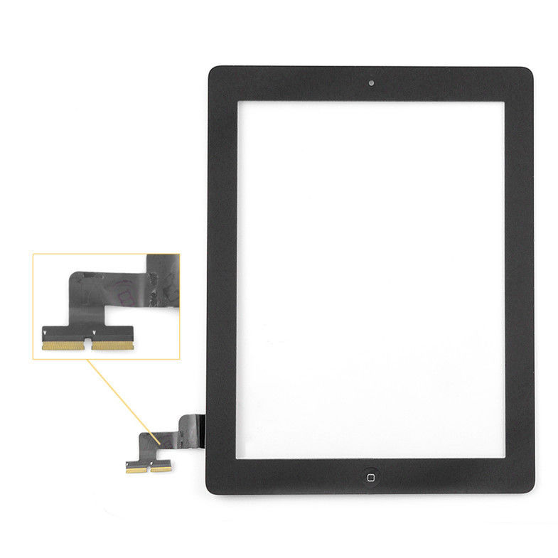 Digitizador de alta resolución de la pantalla táctil del iPad con el soporte casero del botón y cámara Barcket para el iPad 2