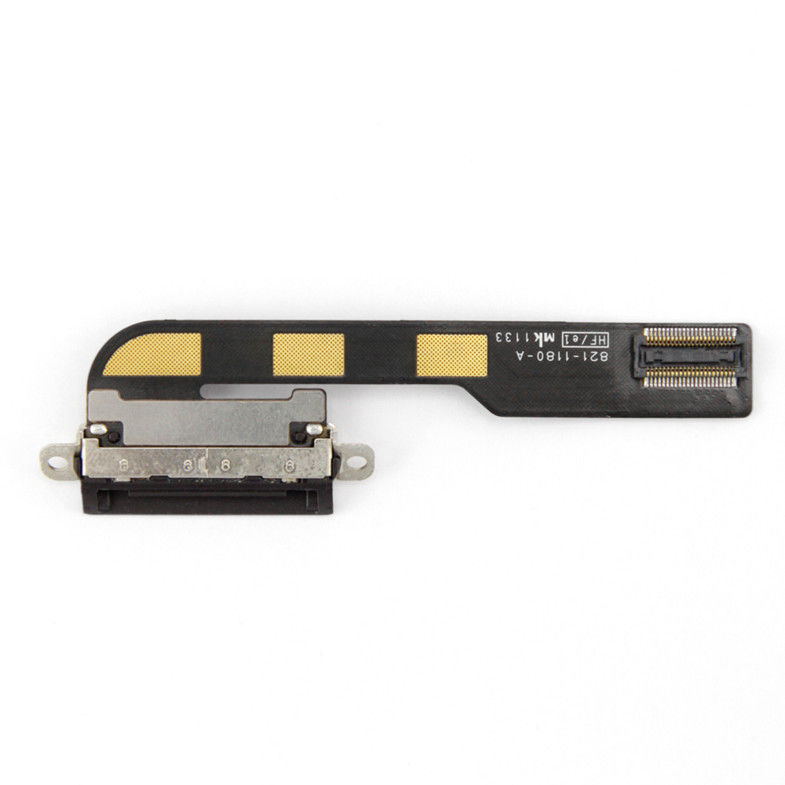 Nuevos cable de carga de la flexión del conector del muelle del perno de la reparación 30 del puerto del iPad 2 negros