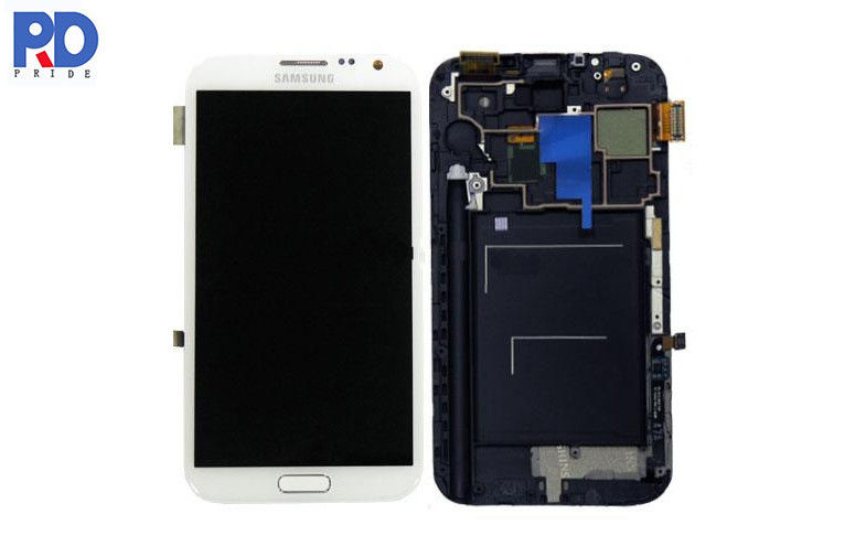 El reemplazo blanco de la pantalla del LCD de la nota 2 de HD Samsung, 5,5 avanza lentamente la pantalla estupenda de Amoled