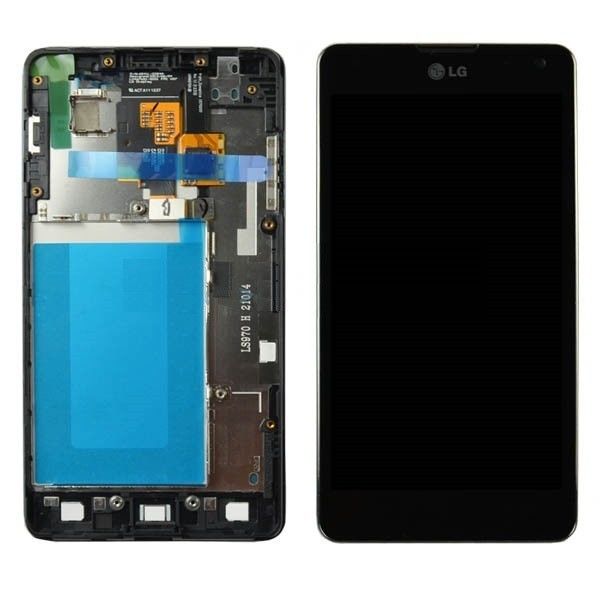 Color negro reemplazo de la pantalla de LG LCD de 4,7 pulgadas para el digitizador de la pantalla de LG Optimus G E975 LCD